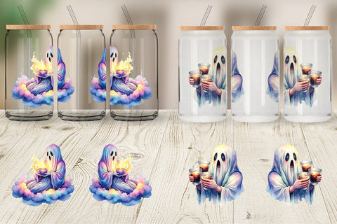 Glass Can Midnight Espresso Magic Art Sublimation artnoy 