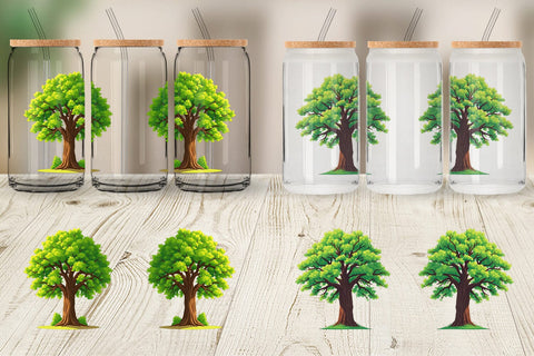 Glass Can Mighty Oak Sublimation artnoy 