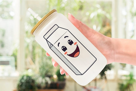 Glass Can Milk Carton Sublimation artnoy 