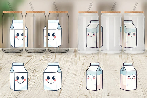 Glass Can Milk Carton Sublimation artnoy 