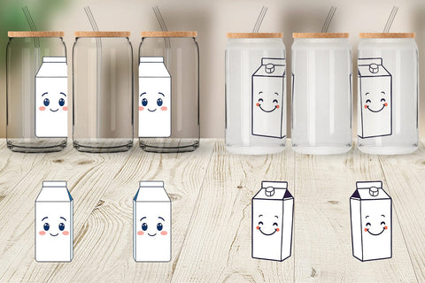Glass Can Milk Carton Sublimation artnoy 