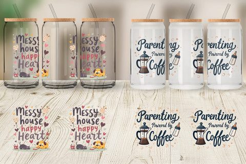 Glass Can Mom Humor Quotes Sublimation artnoy 