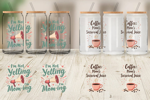 Glass Can Mom Humor Quotes Sublimation artnoy 