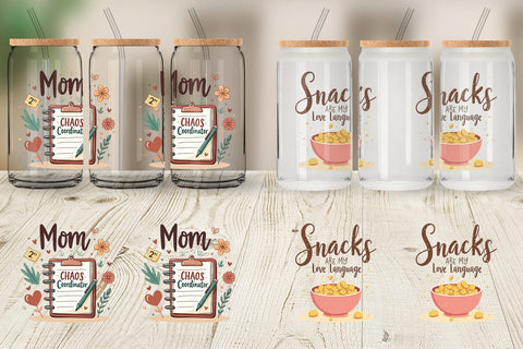 Glass Can Mom Humor Quotes Sublimation artnoy 