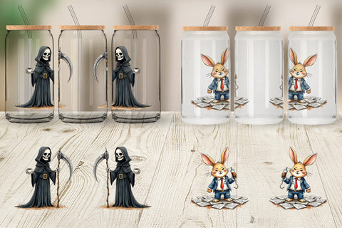 Glass Can Monday Morning Zombies Office Coffee Humor Sublimation artnoy 