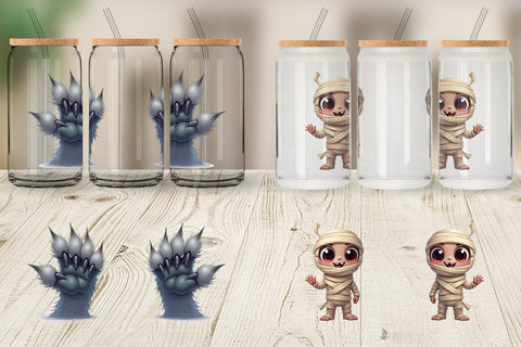 Glass Can Monster Mashups Sublimation artnoy 