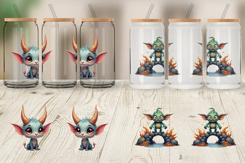 Glass Can Monster Mashups Sublimation artnoy 