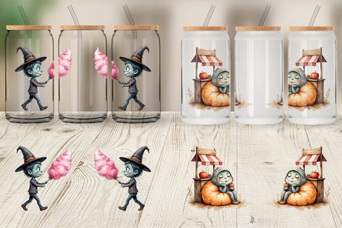 Glass Can Monster Night Market Sublimation artnoy 