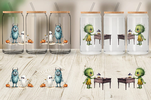 Glass Can Monster Night Market Sublimation artnoy 