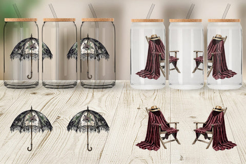 Glass Can Moody Dark Academia Beach Read Sublimation artnoy 