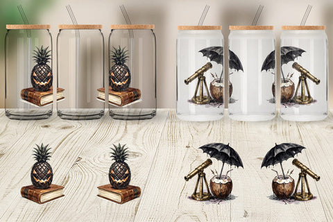 Glass Can Moody Dark Academia Beach Read Sublimation artnoy 