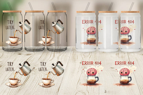 Glass Can Morning Grump Coffee Sarcastic Quotes Sublimation artnoy 