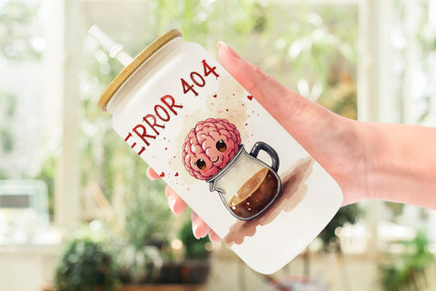 Glass Can Morning Grump Coffee Sarcastic Quotes Sublimation artnoy 