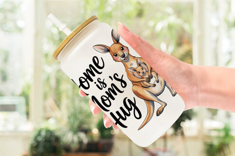 Glass Can Mother’s Day Animal Sublimation artnoy 