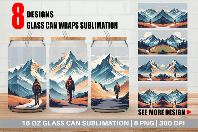 Glass Can Mountain Sublimation artnoy 