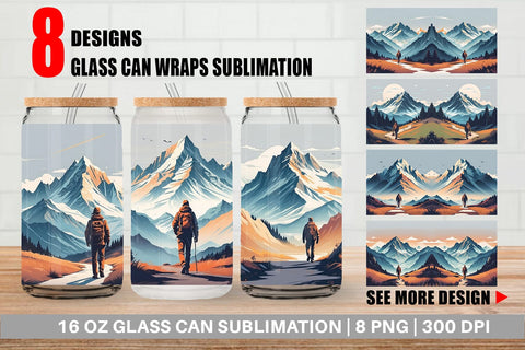 Glass Can Mountain Sublimation artnoy 