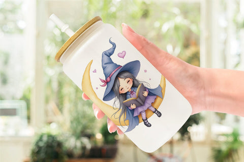 Glass Can Mystical Witch Dolls Sublimation artnoy 