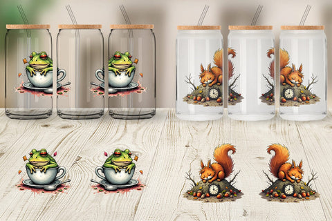 Glass Can Nap Chaos Critters Sublimation artnoy 