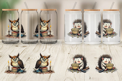Glass Can Nap Chaos Critters Sublimation artnoy 