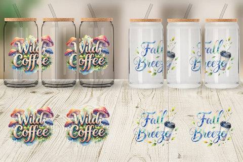 Glass Can Nature Forest Coffee Quotes Sublimation artnoy 