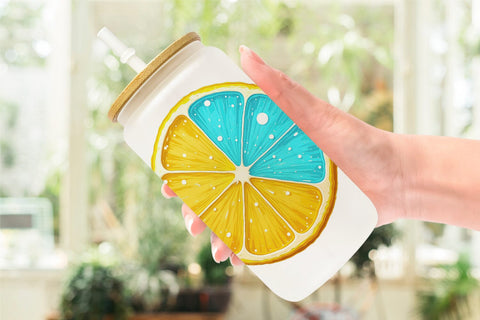 Glass Can Neon Citrus Sublimation artnoy 
