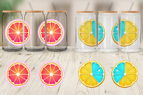 Glass Can Neon Citrus Sublimation artnoy 
