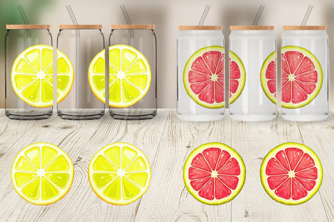 Glass Can Neon Citrus Sublimation artnoy 