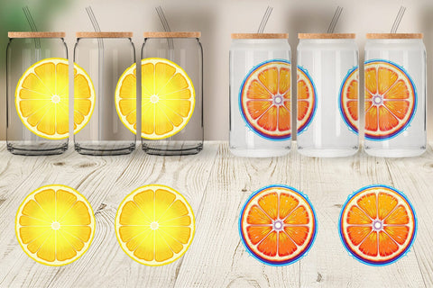 Glass Can Neon Citrus Sublimation artnoy 