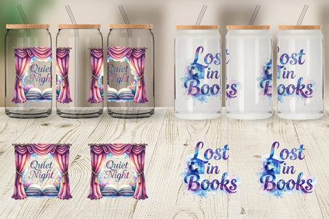 Glass Can Night Owl Quotes Sublimation artnoy 