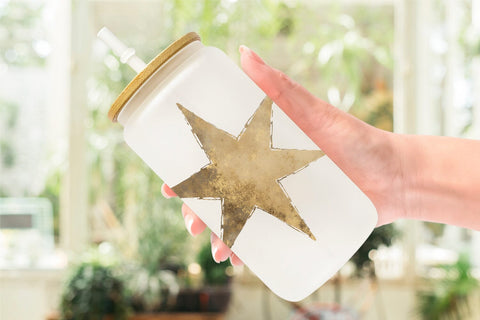 Glass Can Nordic Winter Watercolor Christmas Sublimation artnoy 