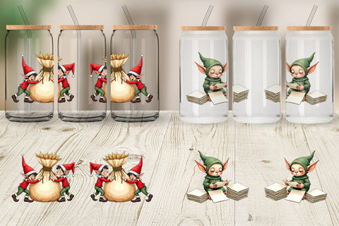 Glass Can North Pole Mailroom Mayhem Sublimation artnoy 