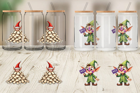 Glass Can North Pole Mailroom Mayhem Sublimation artnoy 