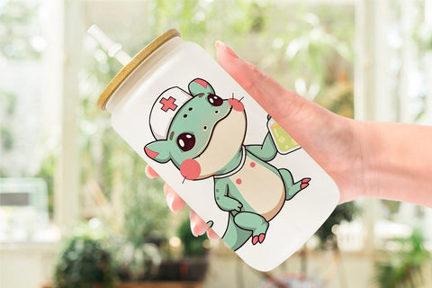 Glass Can Nurse Axolotl Sublimation artnoy 