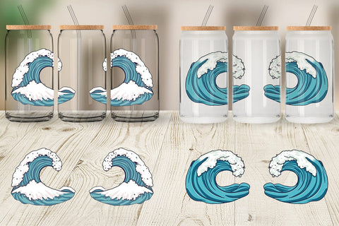 Glass Can Ocean Wave Sublimation artnoy 