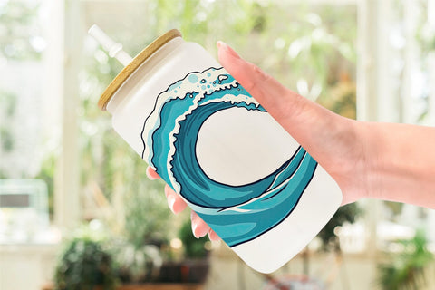 Glass Can Ocean Wave Sublimation artnoy 