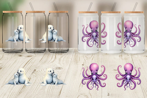Glass Can Ocean Wonders Sublimation artnoy 