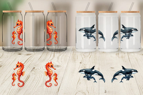 Glass Can Ocean Wonders Sublimation artnoy 