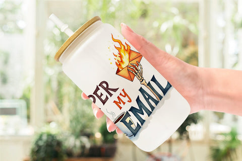 Glass Can Office Coffee Humor Sarcastic Quotes Sublimation artnoy 