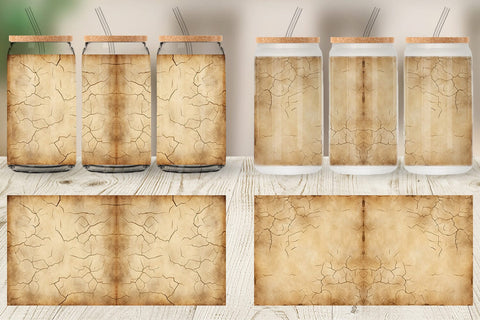 Glass Can Old Paper Sublimation artnoy 