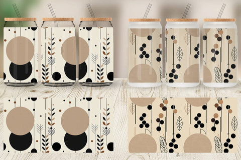 Glass Can Organic Elements Pattern Sublimation artnoy 