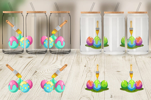 Glass Can Paintbrush Sublimation artnoy 