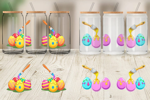 Glass Can Paintbrush Sublimation artnoy 