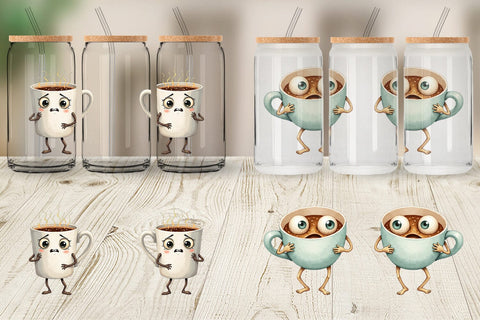 Glass Can Panic Coffee Sublimation artnoy 