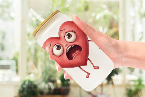 Glass Can Panic Heart Sublimation artnoy 