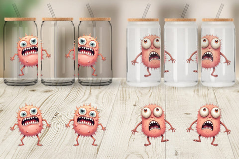 Glass Can Panic Monster Sublimation artnoy 