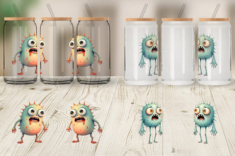 Glass Can Panic Monster Sublimation artnoy 