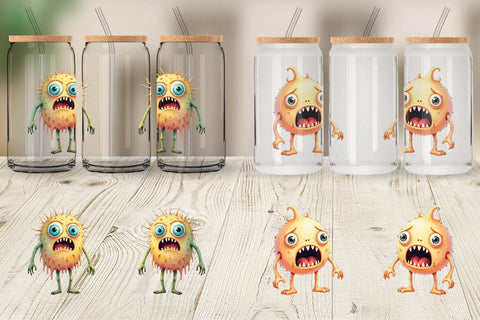 Glass Can Panic Monster Sublimation artnoy 