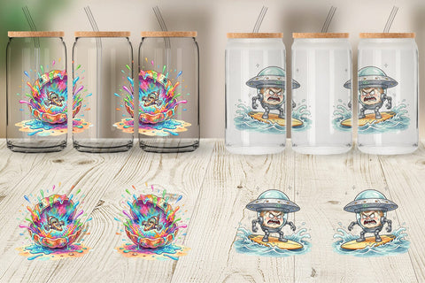 Glass Can Panicked UFO Surf Sublimation artnoy 