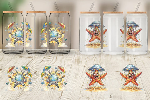 Glass Can Panicked UFO Surf Sublimation artnoy 