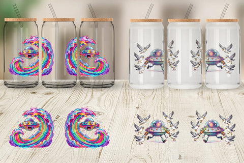 Glass Can Panicked UFO Surf Sublimation artnoy 